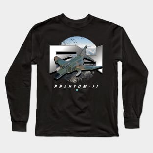 F4 Phantom II  Airforce Pilot Gift Modern Warbird Long Sleeve T-Shirt